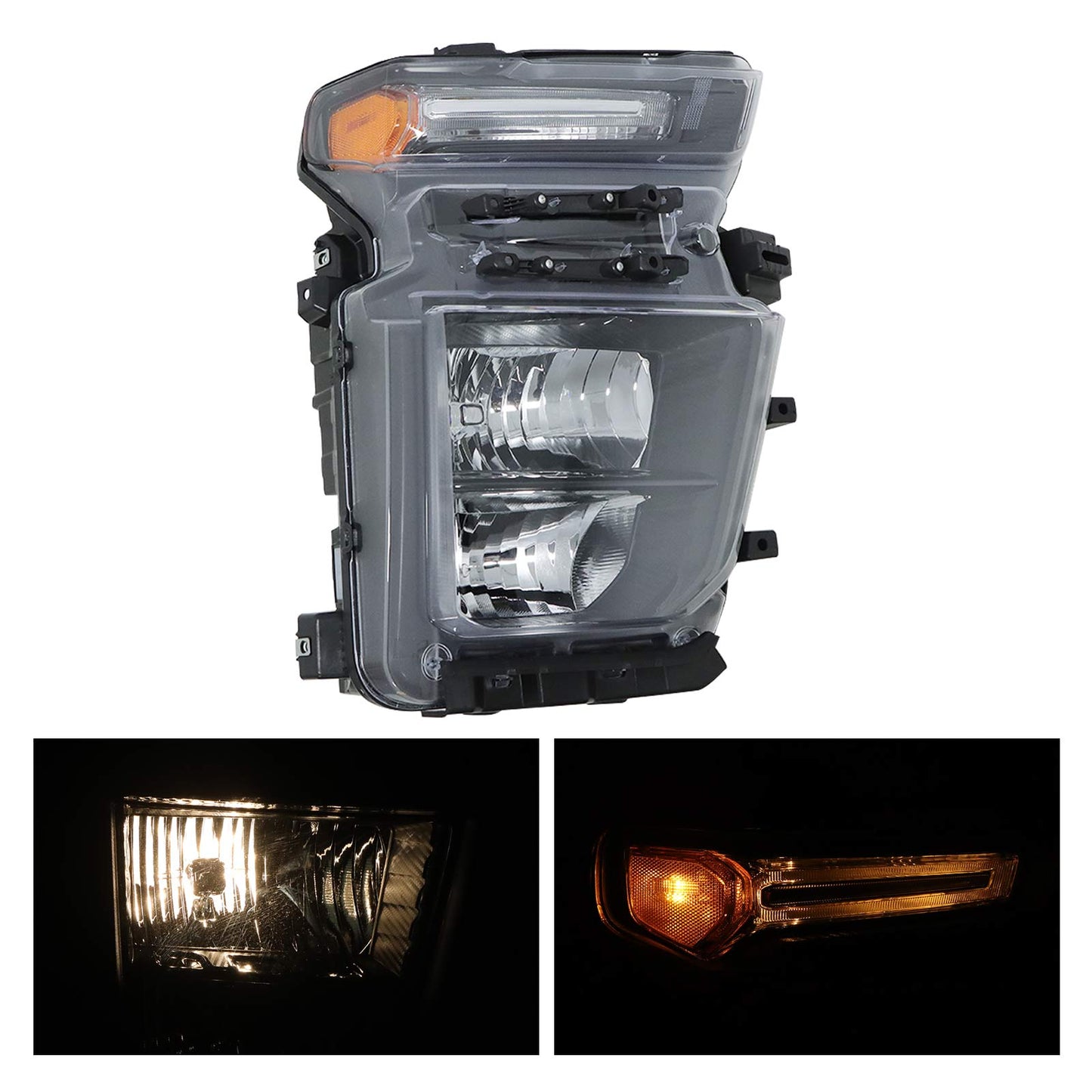 Halogen Headlight Passenger Right Side For Chevy Silverado 2500HD 3500HD 2020-23