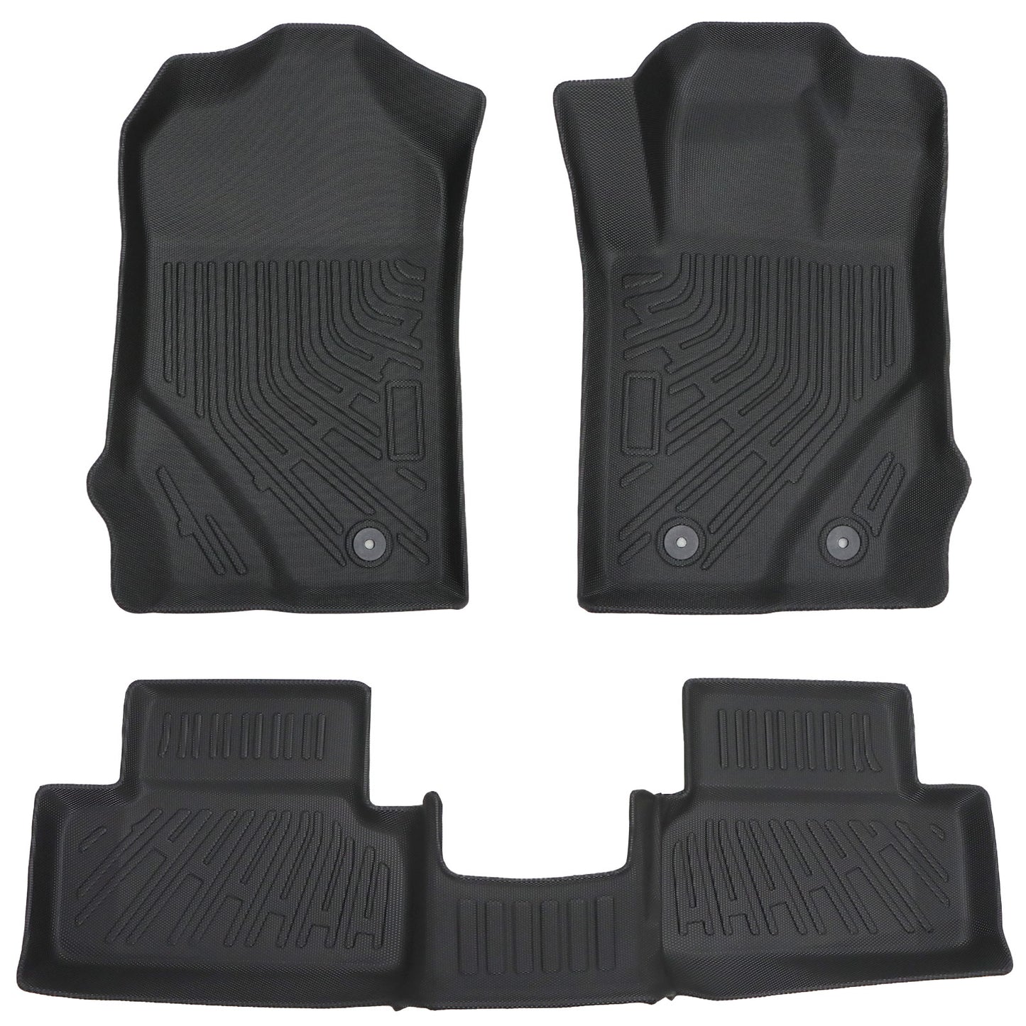 TPE Floor Mats Liners For 2021-2025 Ford Bronco 2 Door Front & Rear All Weather