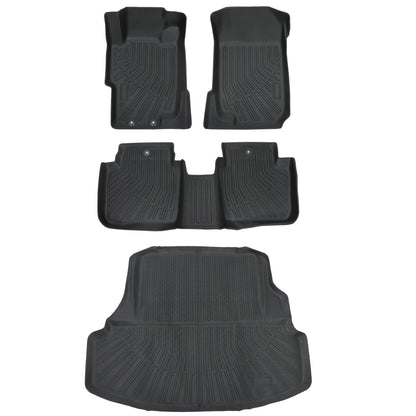 TPE Floor Mats Liners+Trunk Cargo Liner For 2003-2007 Honda Accord All Weather