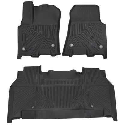 3D Floor Mats Liners TPE For 2025 2026 Dodge Ram 1500 Crew Cab Bucket Seat Black