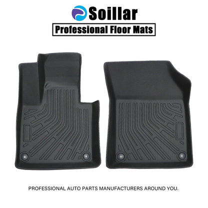1st Row 3D Floor Mats Liners Set TPE For 2016-2026 Volvo XC90 Waterproof 2Pcs