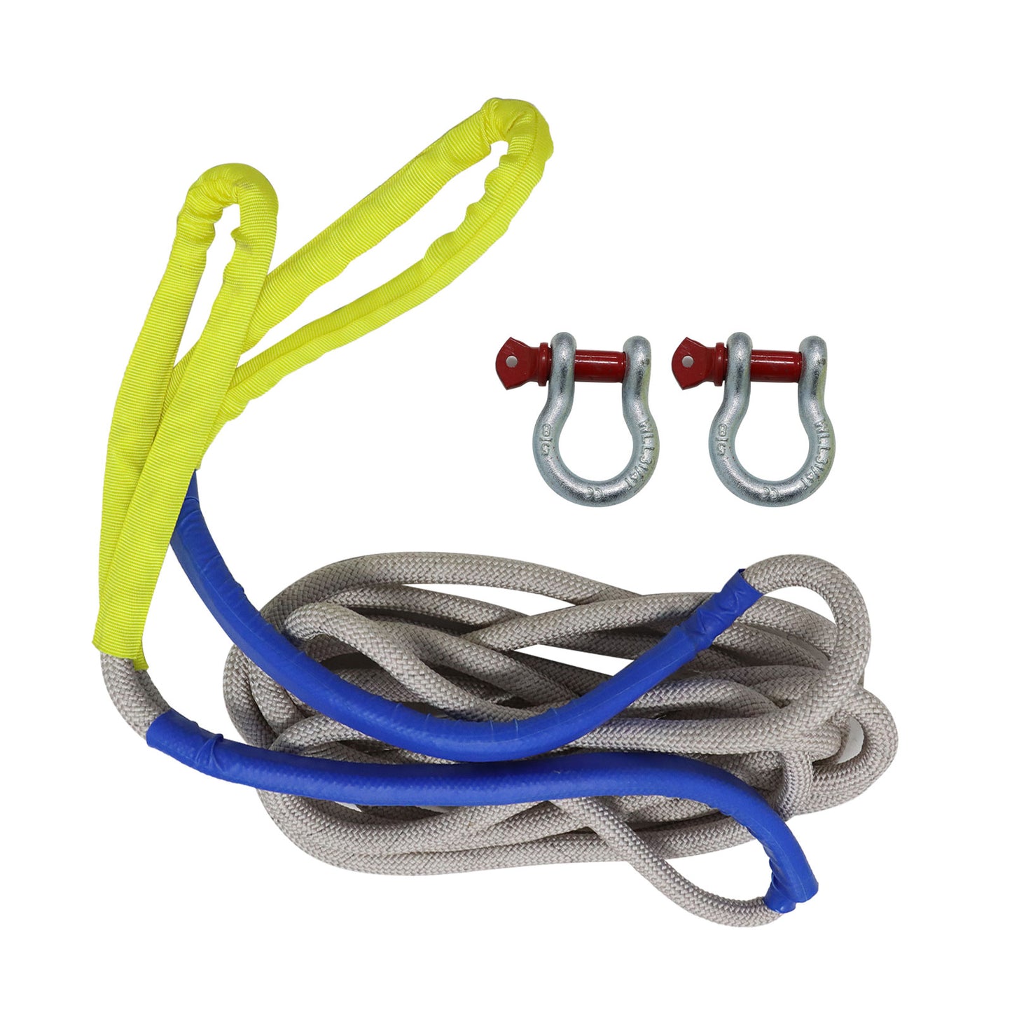 Heavy Duty Tow Rope 55000 LBS 1inchx30ft Snatch Strap For SUV light Truck ATV Car