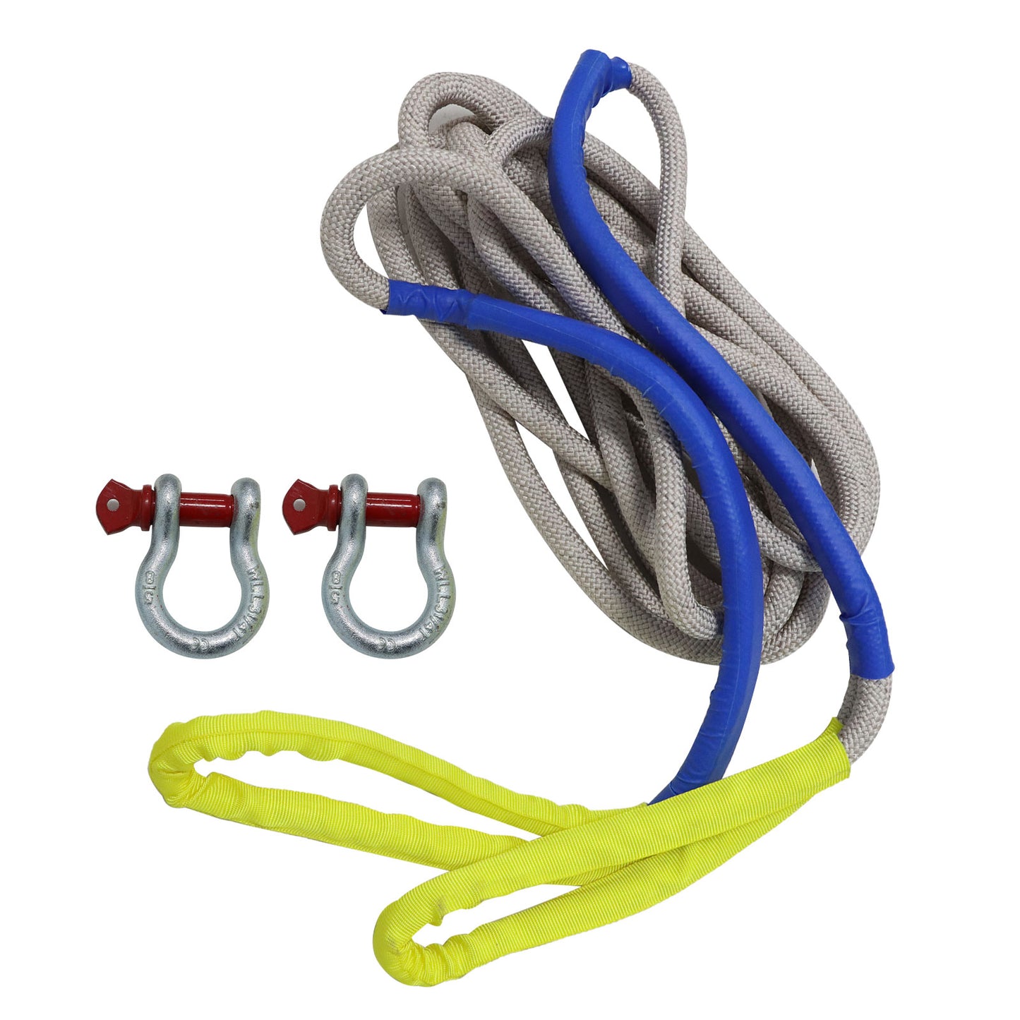 Heavy Duty Tow Rope 55000 LBS 1inchx30ft Snatch Strap For SUV light Truck ATV Car