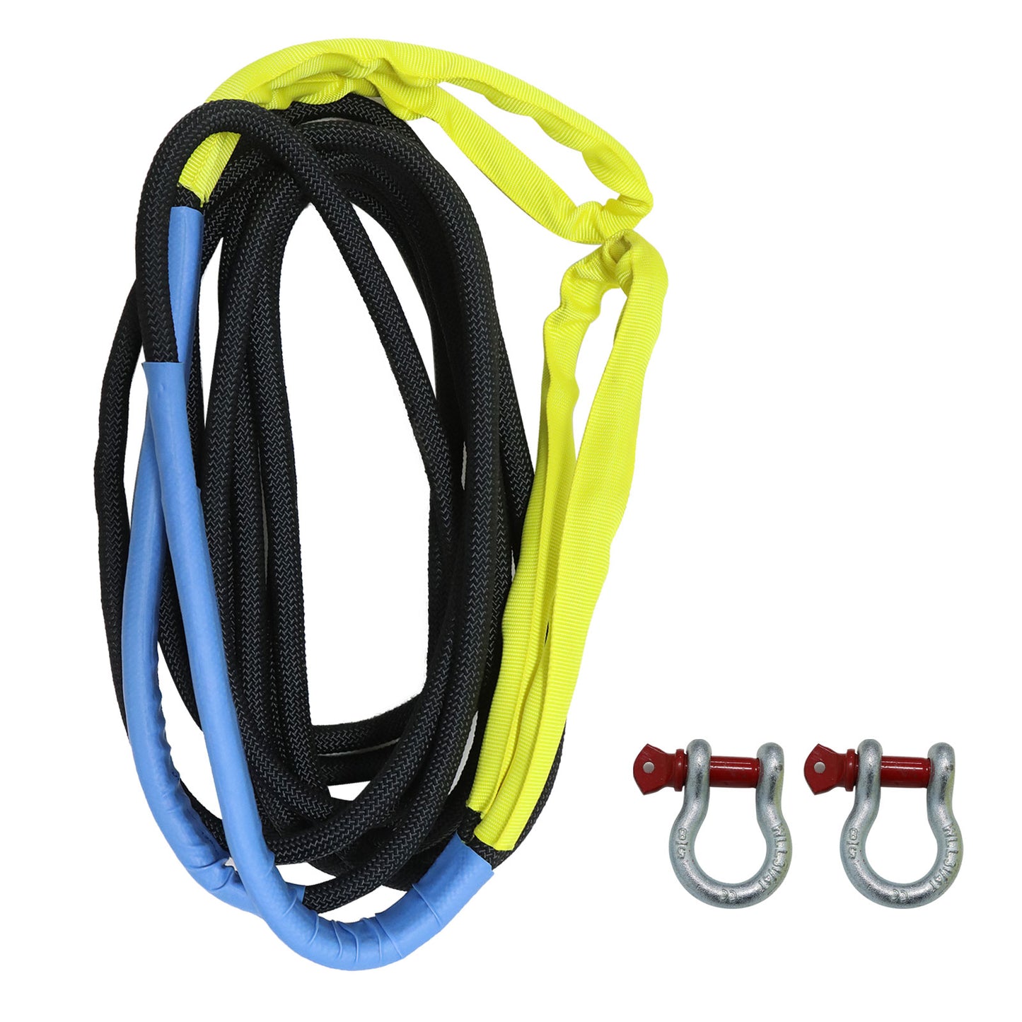 Heavy Duty Tow Rope 38000  LBS 1inchx30ft Snatch Strap For SUV light Truck ATV Car