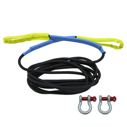 Heavy Duty Tow Rope 38000  LBS 1inchx30ft Snatch Strap For SUV light Truck ATV Car