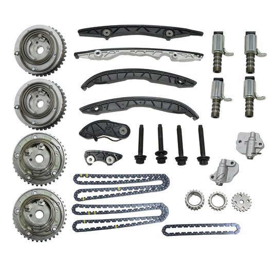 Timing Chain Kit Solenoid Cam Phaser For Ford Lincoln Edge F150  2.7