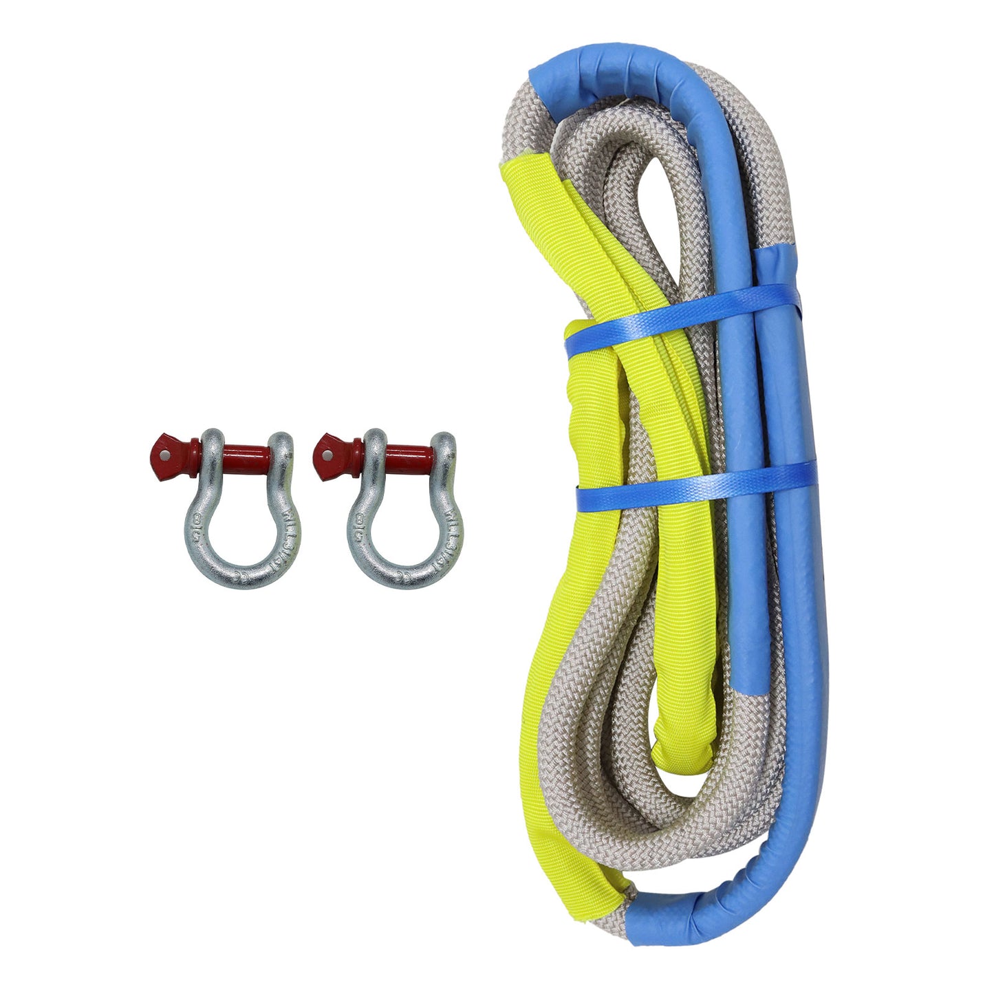 Heavy Duty Tow Rope 48000 LBS 1inchx20ft Snatch Strap For SUV light Truck ATV Car