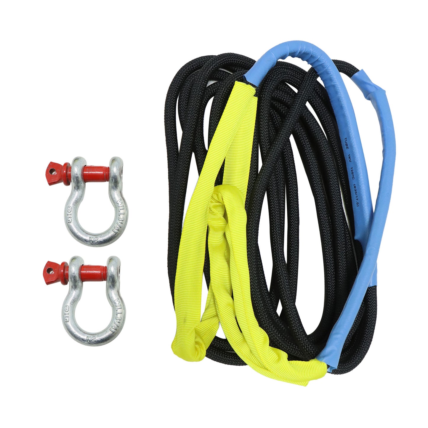 Heavy Duty Tow Rope 30580 LBS 1inchx30ft Snatch Strap For SUV light Truck ATV Car