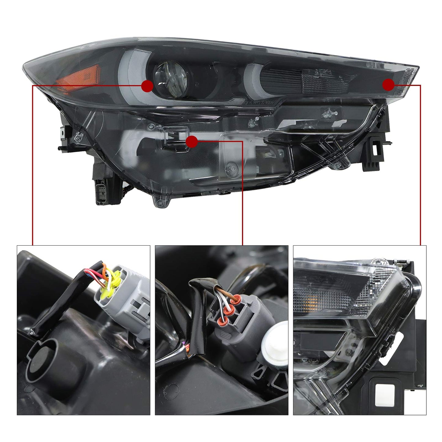 For 2022-2025 Mazda CX-5 FULL LED Headlight W/AFS Right Passenger Side Headlamp