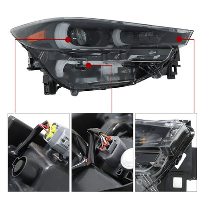 For 2022-2025 Mazda CX-5 FULL LED Headlight W/AFS Right Passenger Side Headlamp