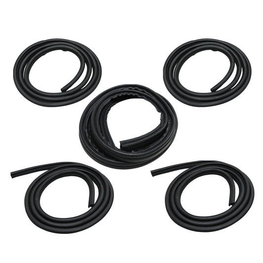 5pcs Rubber Seal Weatherstrip Set Doors & Liftgate for Jeep Grand Cherokee WJ