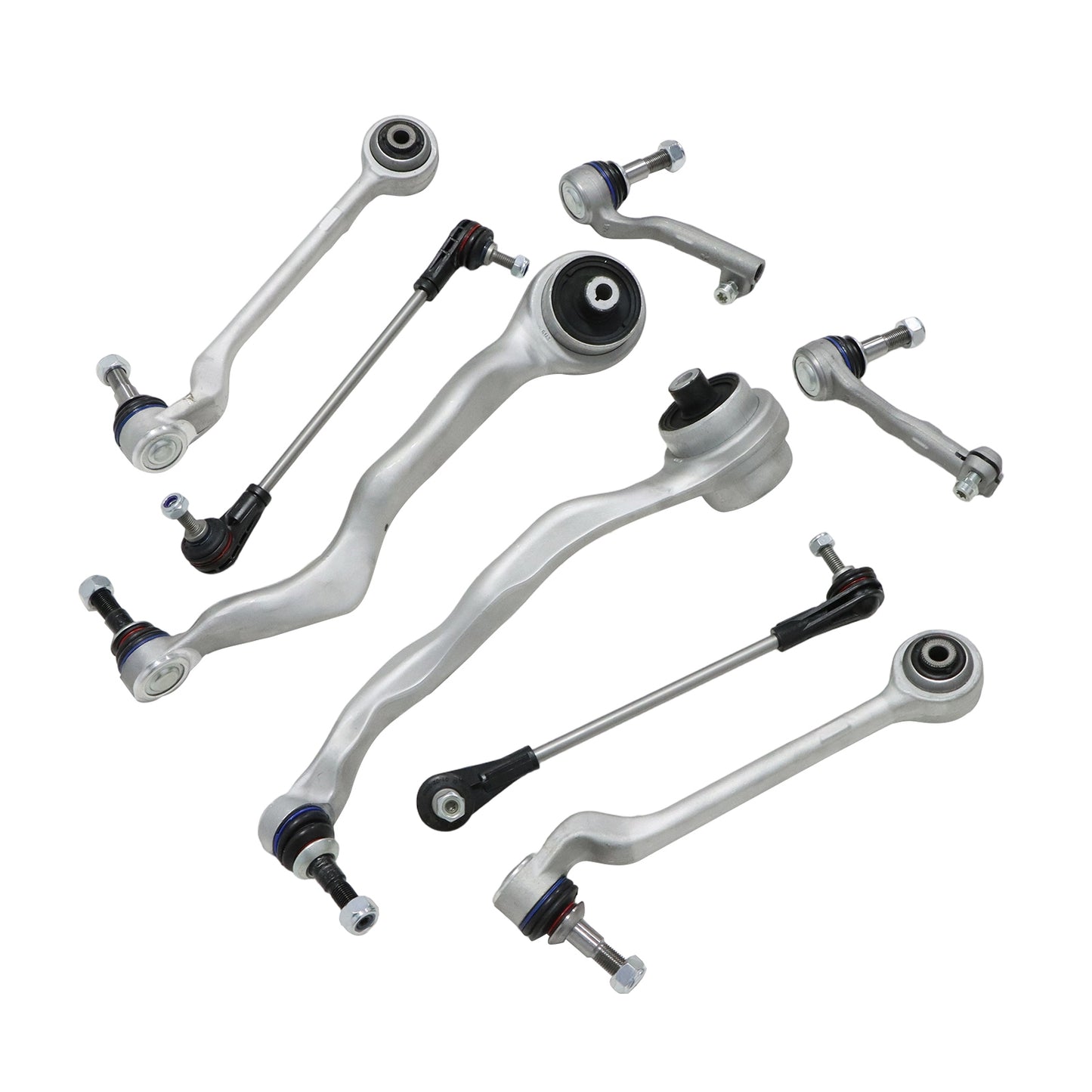 8PCS For BMW 1 3 Series F20 F30 Front Suspension Lower Control Arm Sway Bar Kit