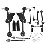 12Pcs For Ford Mustang 2015-2019 Front Lower Forward Rearward Control Arms Kit