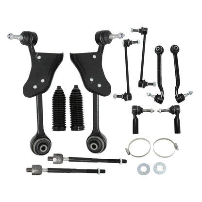 12Pcs For Ford Mustang 2015-2019 Front Lower Forward Rearward Control Arms Kit
