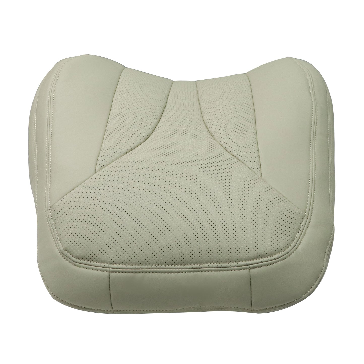 NEW Fits 2016-2018 Lincoln MKX Driver Side Top Perforated Leather Seat Cover Tan