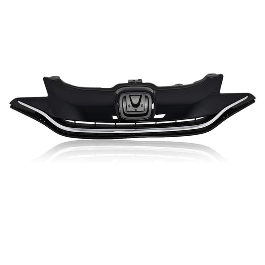 New Front Upper Glossy Black Grille For 2015-2017 Honda Hatchback 71120T5RA10