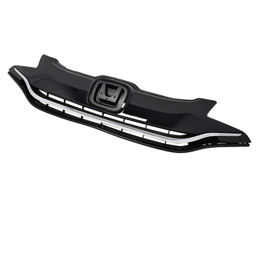 New Front Upper Glossy Black Grille For 2015-2017 Honda Hatchback 71120T5RA10