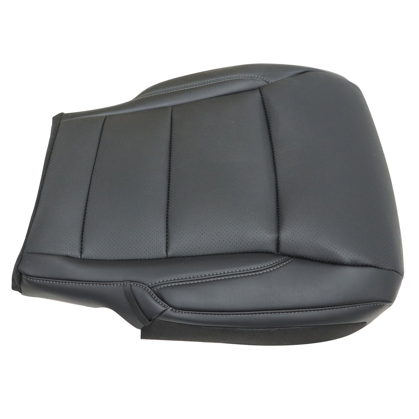 2021-2025 For Ford F150 Driver Bottom Leather Seat Cover Black Replacement