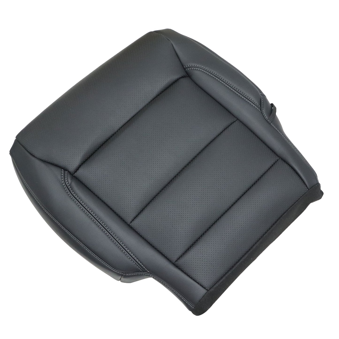 2021-2025 For Ford F150 Driver Bottom Leather Seat Cover Black Replacement
