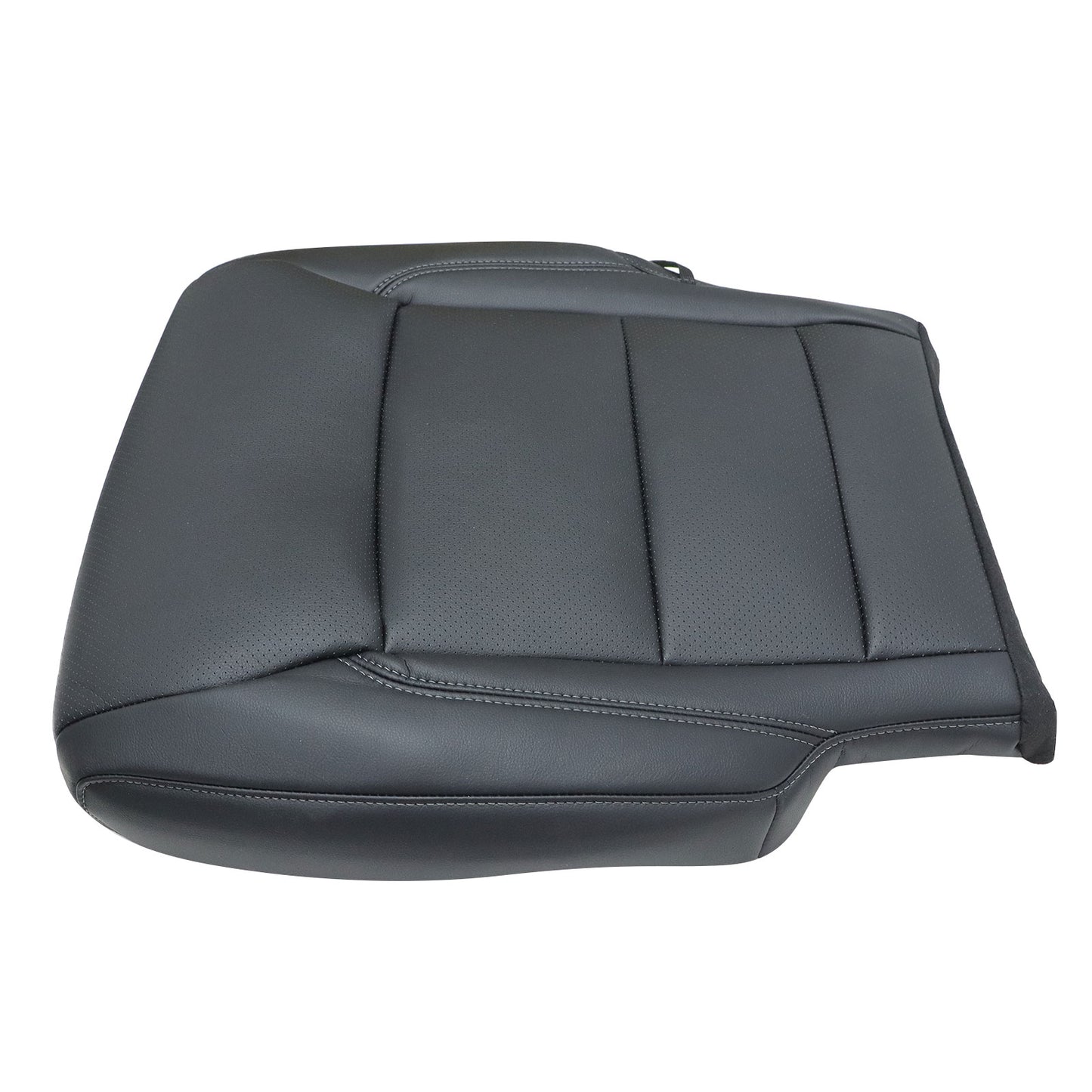 2021-2025 For Ford F150 Driver Bottom Leather Seat Cover Black Replacement