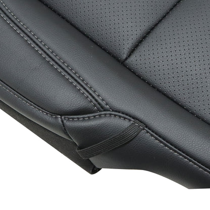 2021-2025 For Ford F150 Passenger Bottom Leather Seat Cover Black Replacement