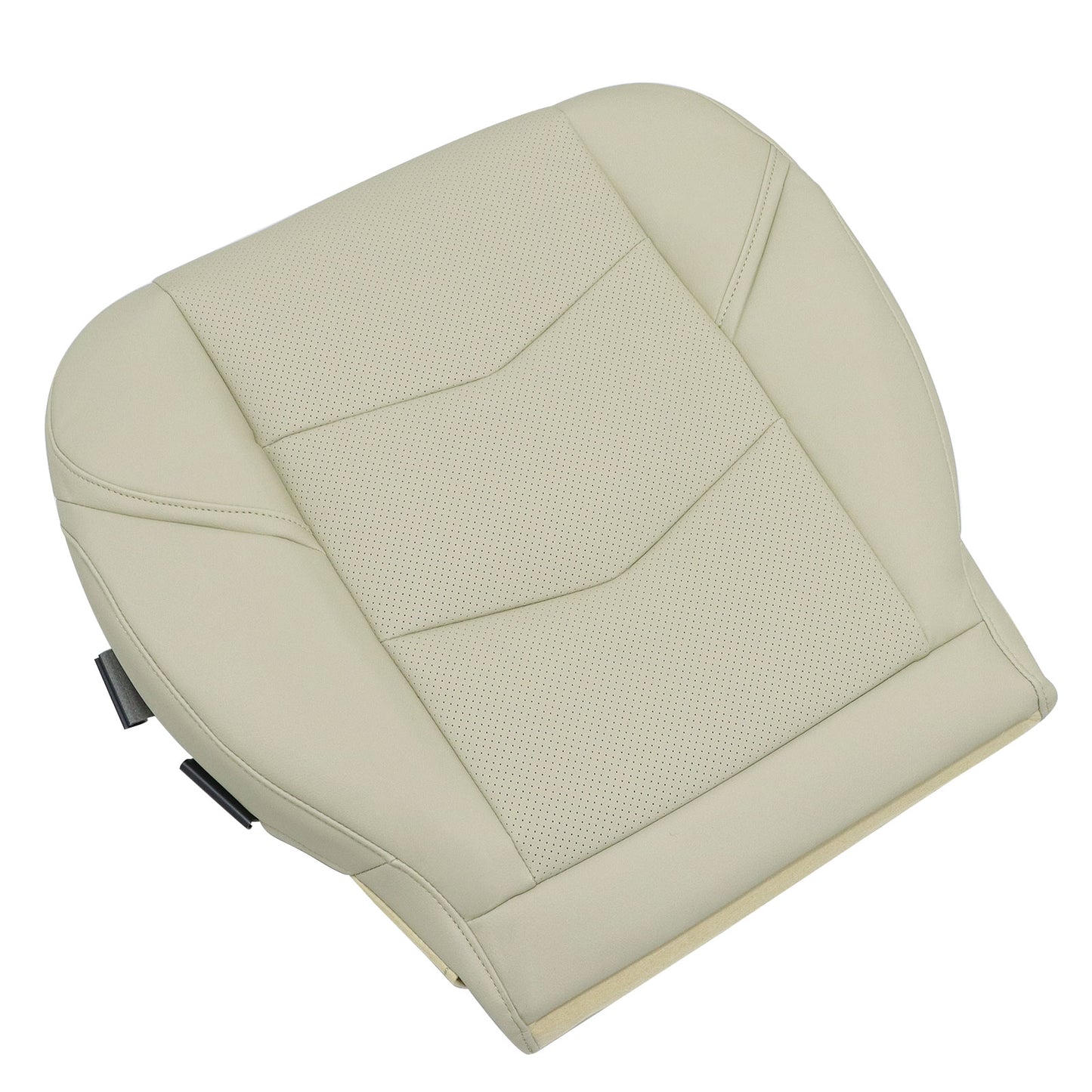 1Pcs For 2015-2020 Cadillac Escalade Driver Bottom Perforated Seat Cover Tan