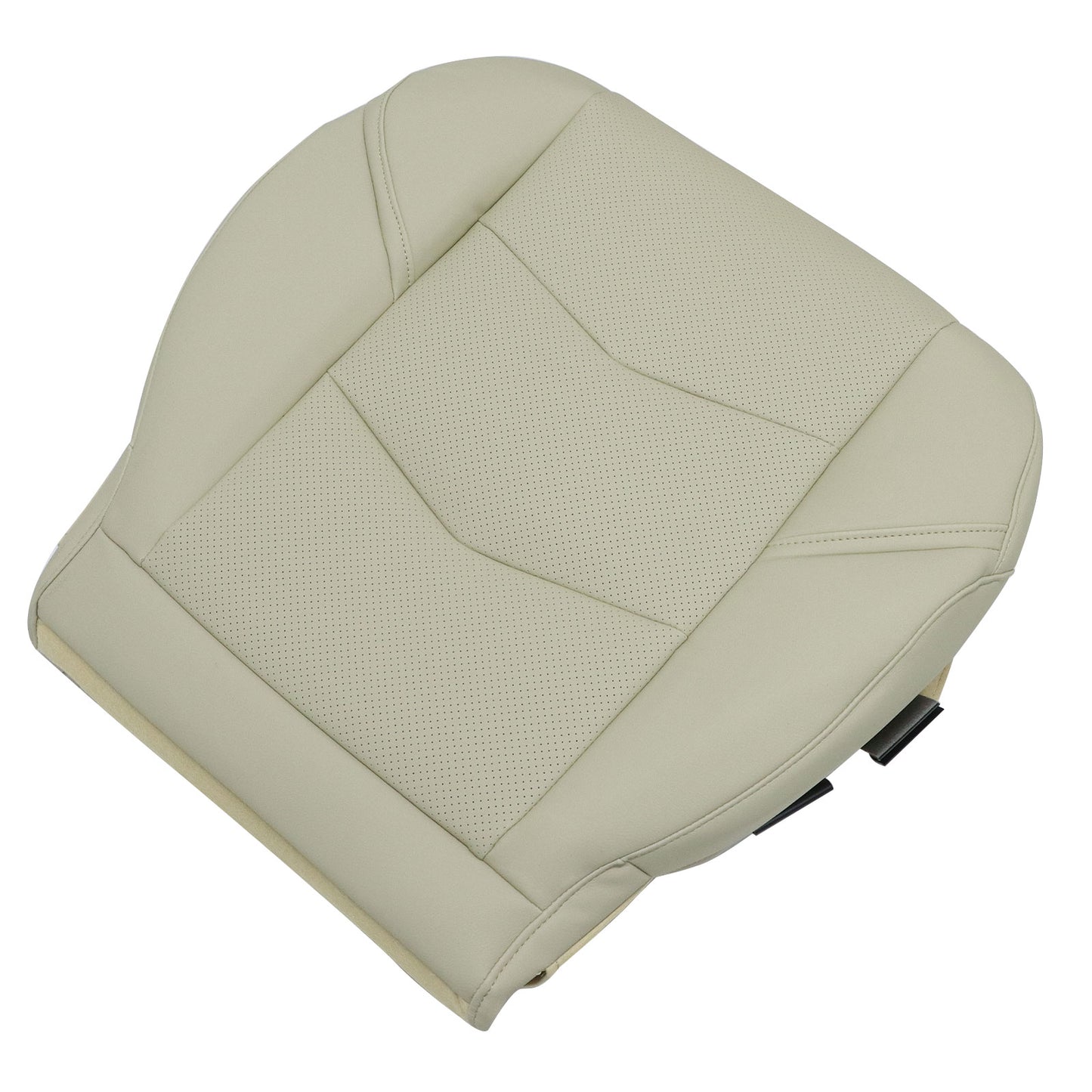 1Pcs For 2015-2020 Cadillac Escalade Driver Bottom Perforated Seat Cover Tan