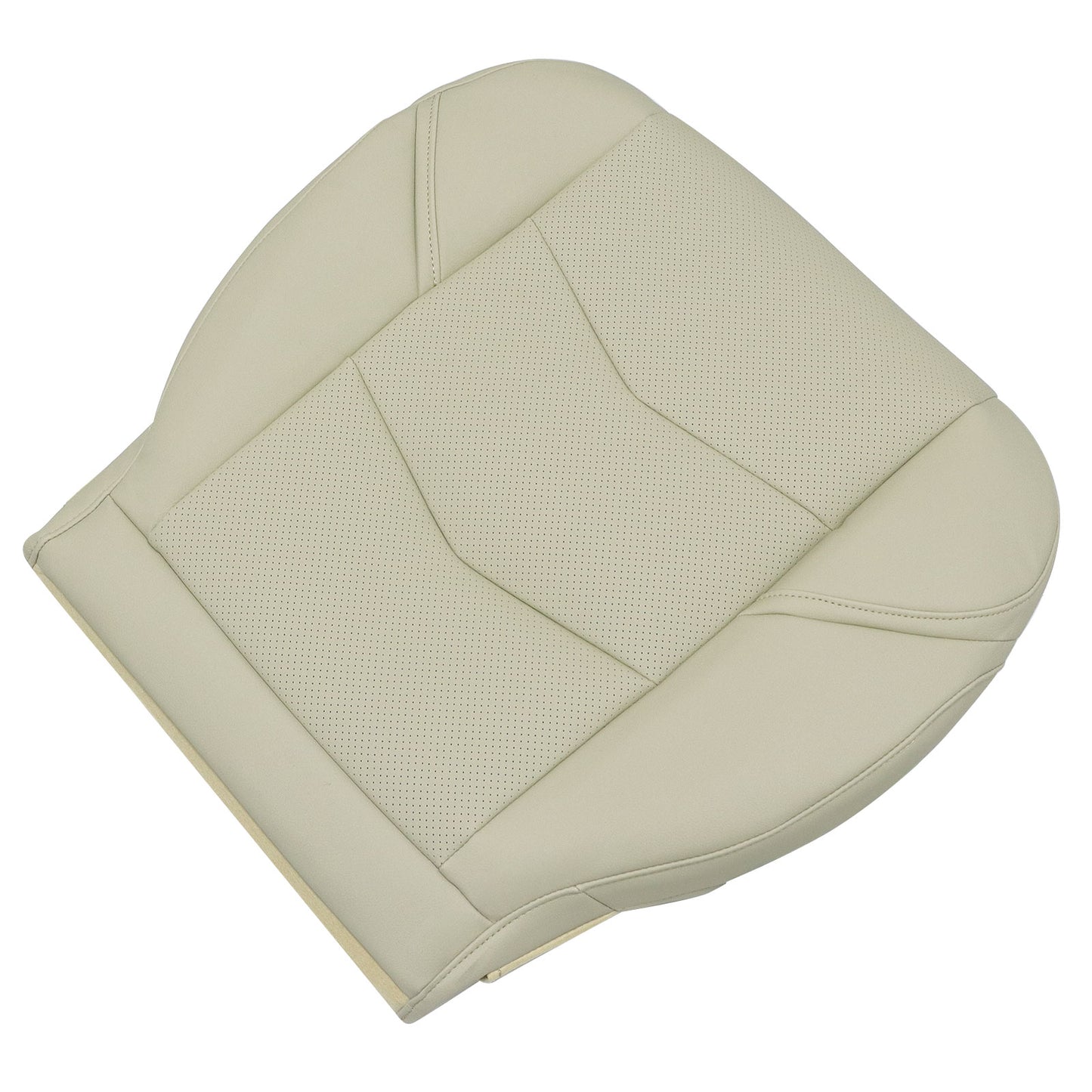 1Pcs For 2015-2020 Cadillac Escalade Passenger Bottom Perforated Seat Cover Tan
