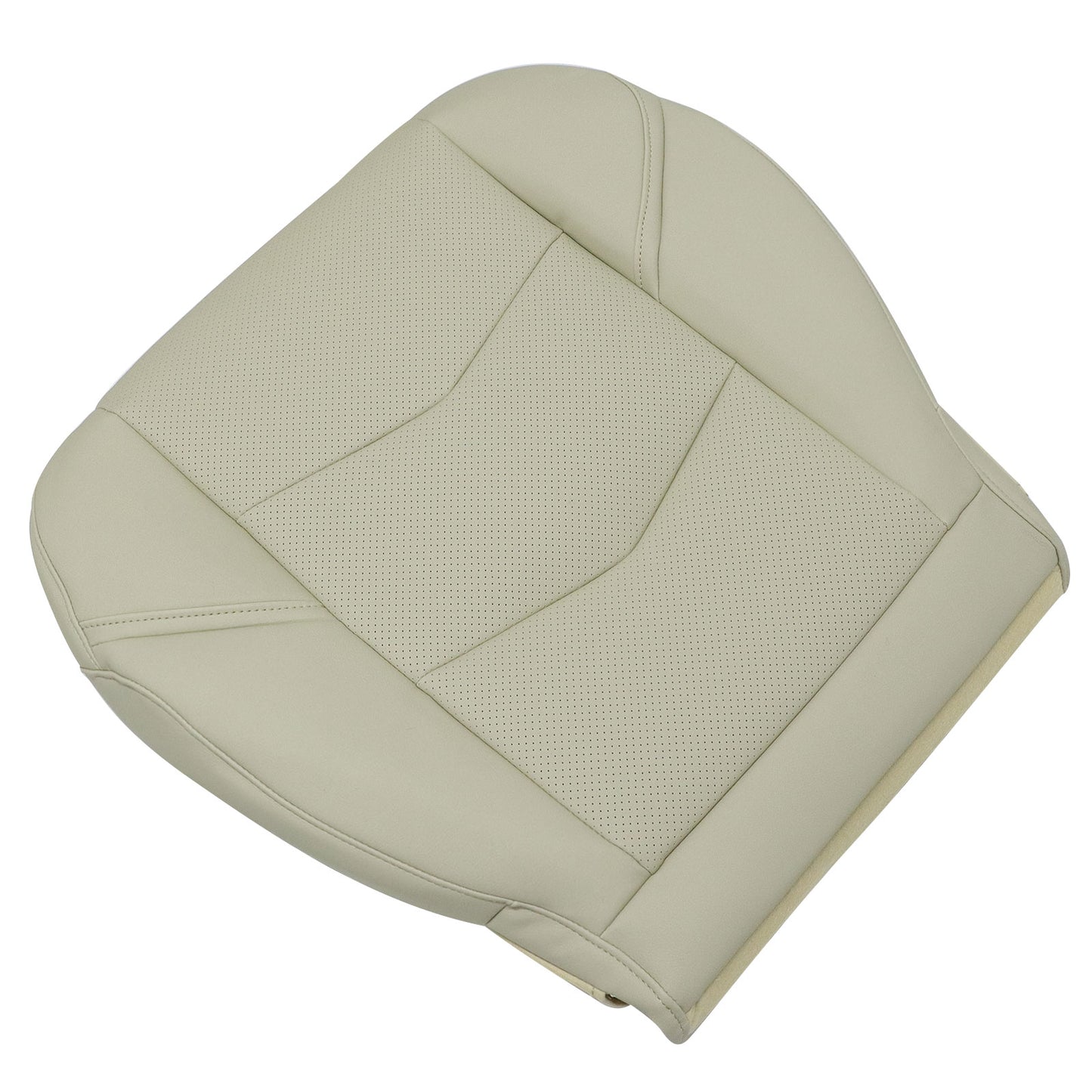 1Pcs For 2015-2020 Cadillac Escalade Passenger Bottom Perforated Seat Cover Tan