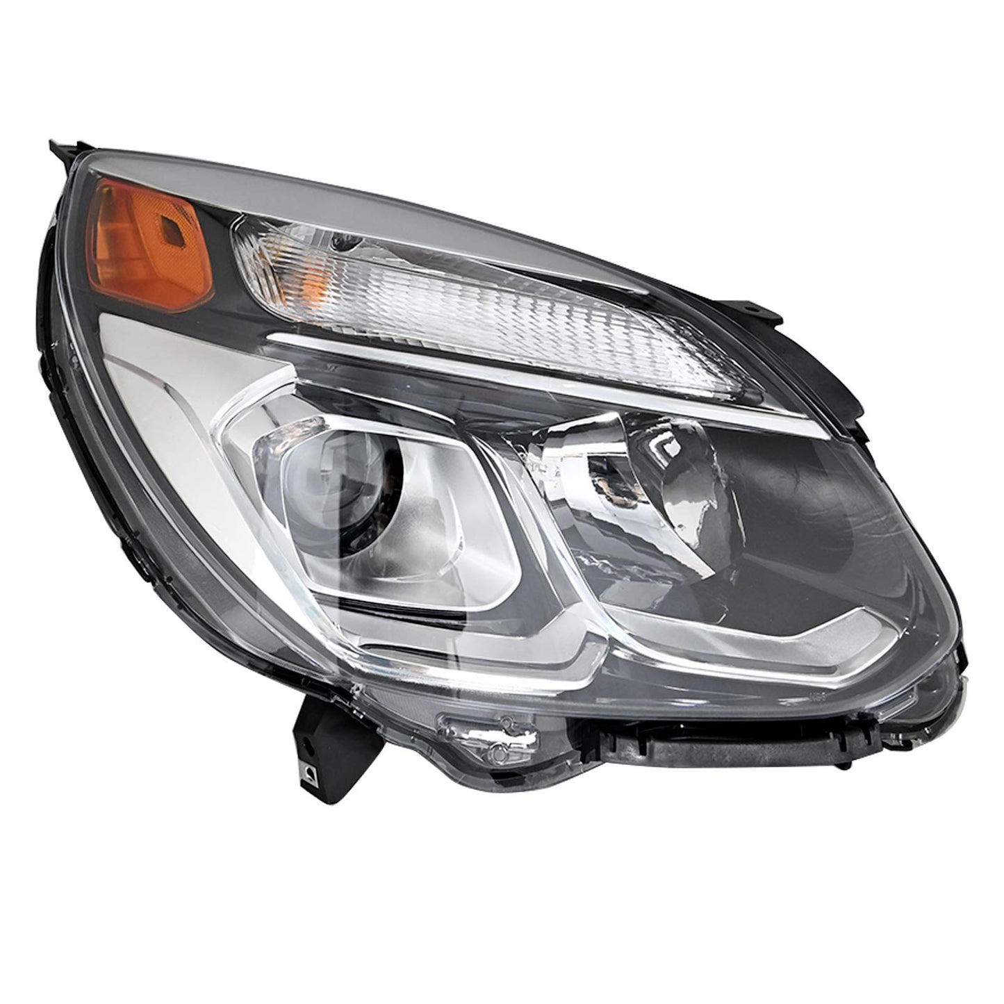 Chrome Halogen Headlamp Passenger Side for 2016-2017 Chevy Equinox