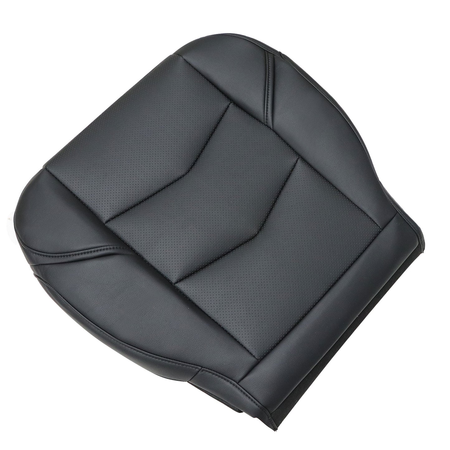 1Pcs For 2015-2020 Cadillac Escalade Driver Bottom Perforated Seat Cover Black