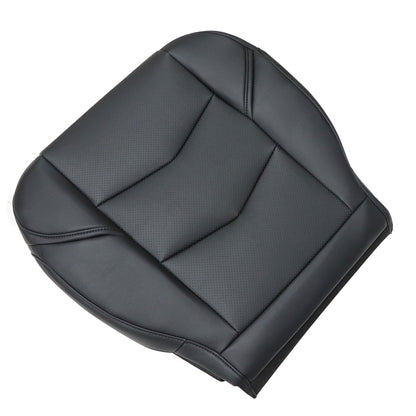 1Pcs For 2015-2020 Cadillac Escalade Driver Bottom Perforated Seat Cover Black