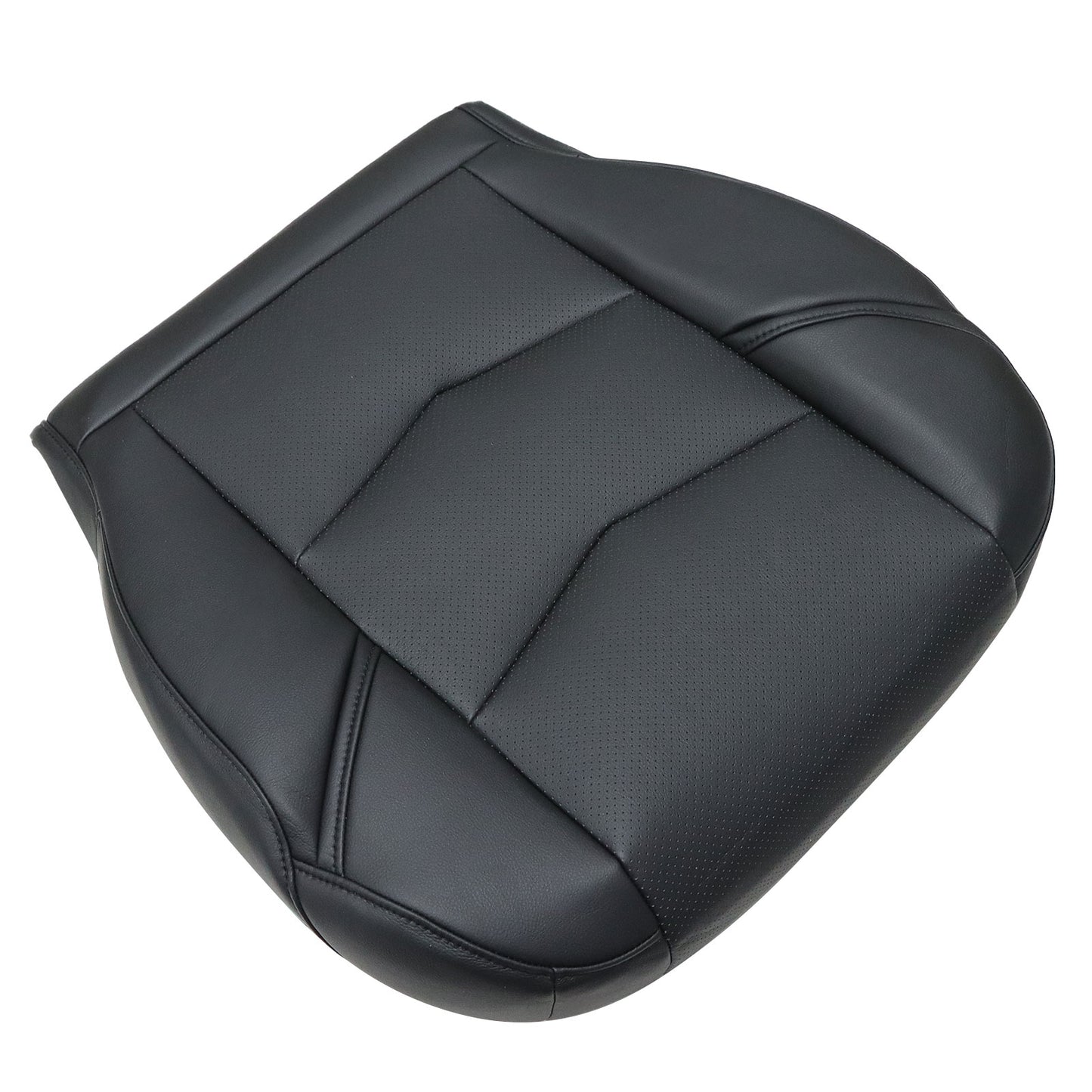 1Pcs For 2015-2020 Cadillac Escalade Driver Bottom Perforated Seat Cover Black