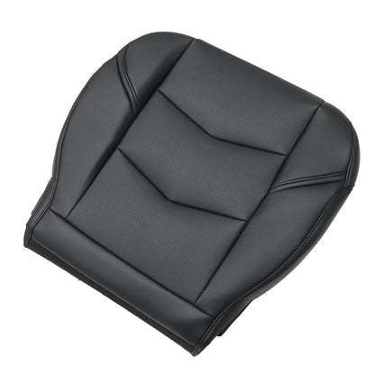 1Pcs For 2015-2020 Cadillac Escalade Driver Bottom Perforated Seat Cover Black