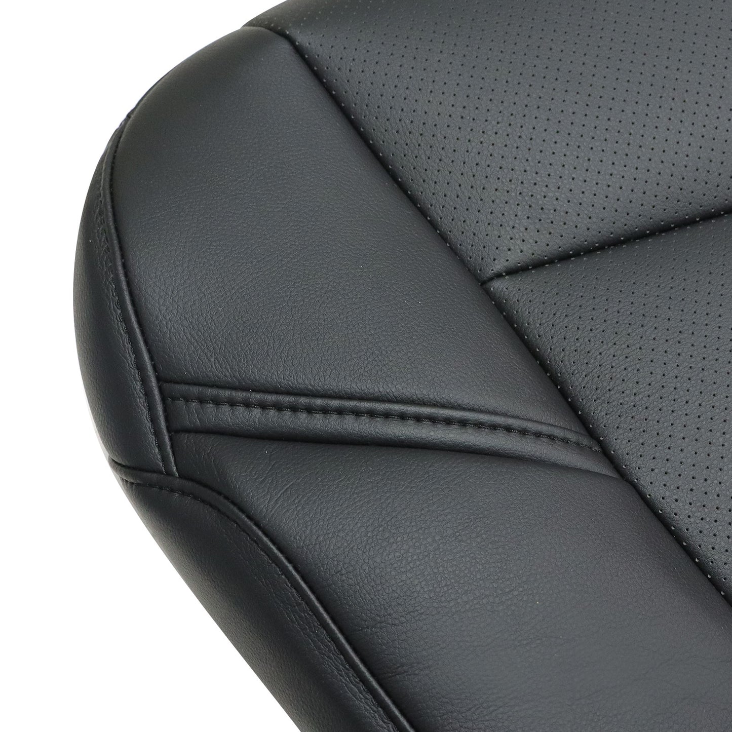 1x For 2015-2020 Cadillac Escalade Passenger Bottom Perforated Seat Cover Black