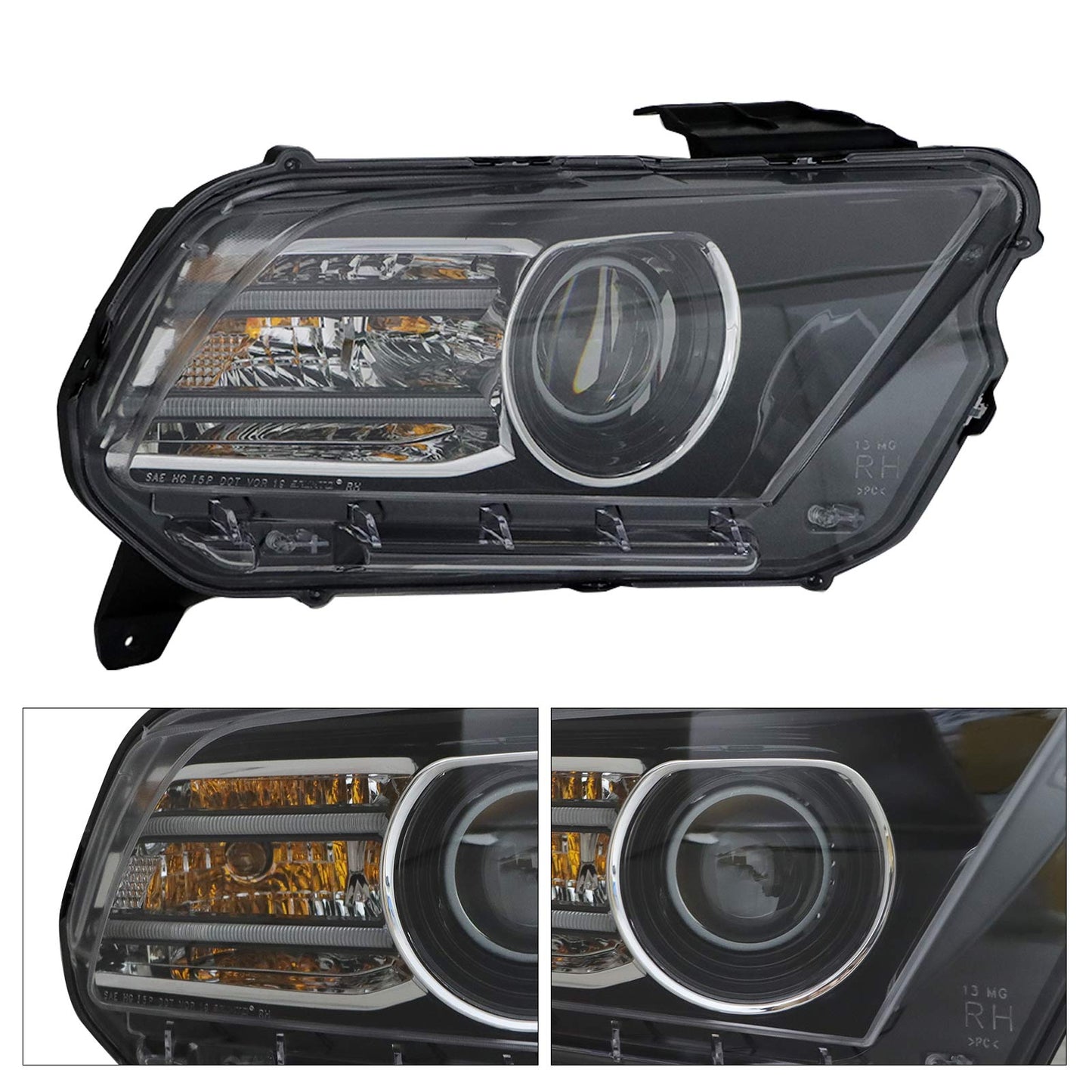 For 2013-2014 Ford Mustang Right Passenger HID/Xenon Projector Headlight