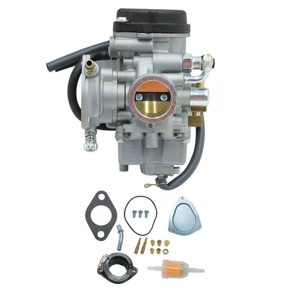 Carburetor Carb w/Intake Pipe Boot For 99-02 Suzuki King Quad 300 QuadRunner 250