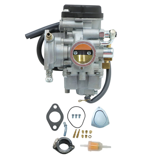 Carburetor Carb w/Intake Pipe Boot For 99-02 Suzuki King Quad 300 QuadRunner 250