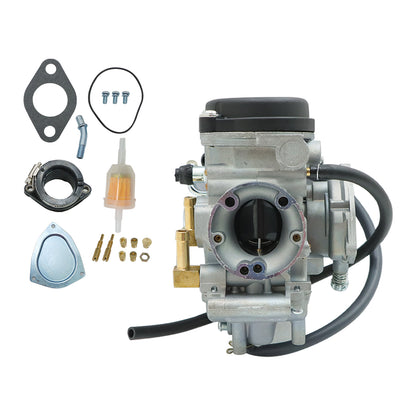 Carburetor Carb w/Intake Pipe Boot For 99-02 Suzuki King Quad 300 QuadRunner 250