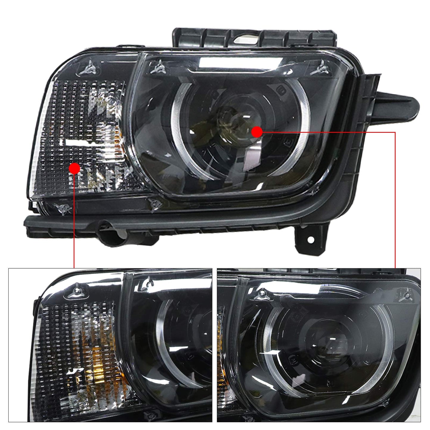 Left Side HID Headlight For 2010-2015 Chevy Camaro LS SS LT 2012-15 Camaro ZL1