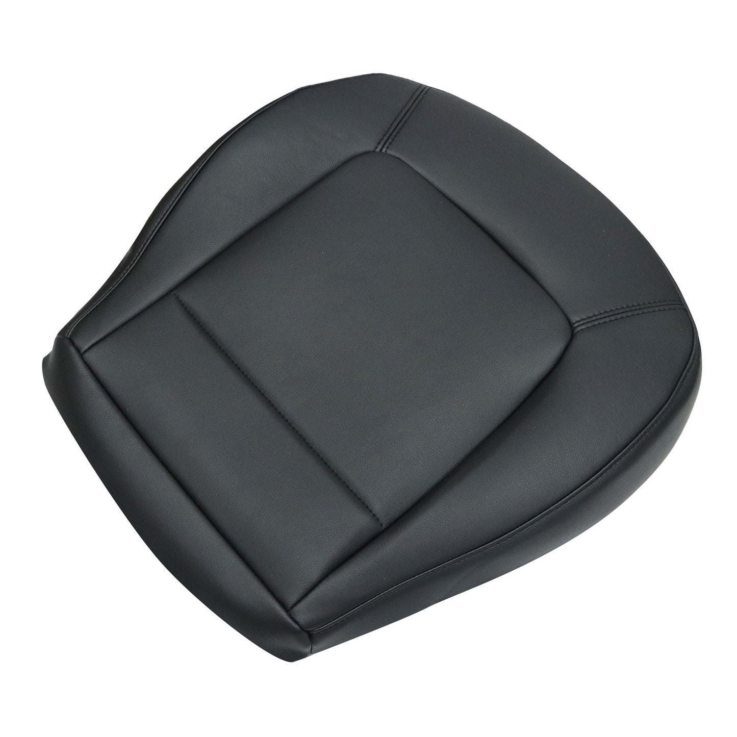 1998-10 For Volkswagen Beetle Driver Bottom Replacement Leather Seat Cover Black