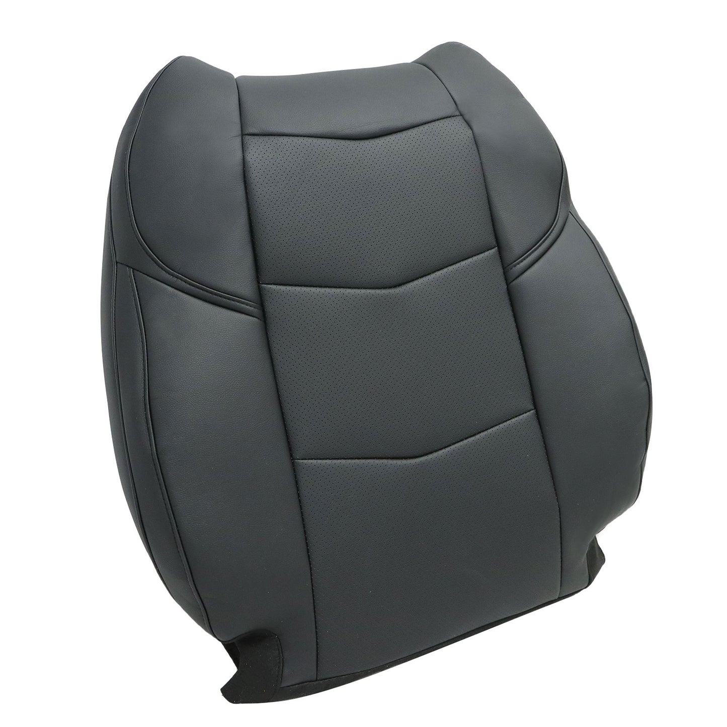 For 2015-2020 Cadillac Escalade Driver Top Perforated Leather Seat Cover Black