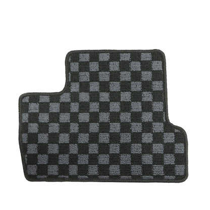 2Row Checkered Flag Floor Mats Carpet Fits 2010-2013 Mazda 3 Anti-Slip Full Set