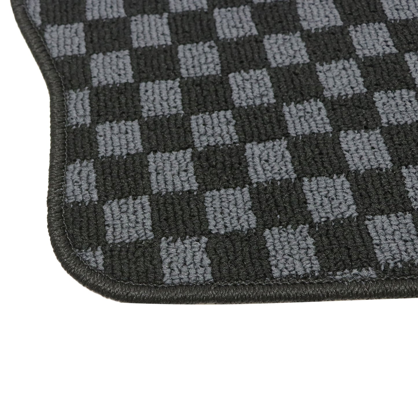 2Row Checkered Flag Floor Mats Carpet Fits 2010-2013 Mazda 3 Anti-Slip Full Set