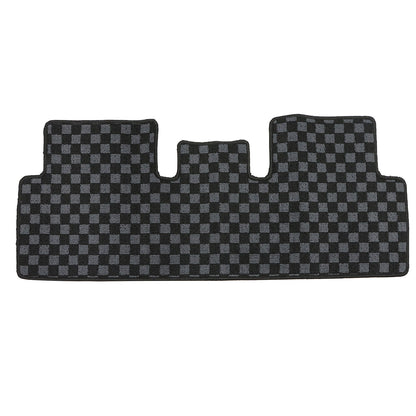 For 2017-2023 Tesla Model 3 4Doors Checkered Flag Carpet Floor Mats Waterproof