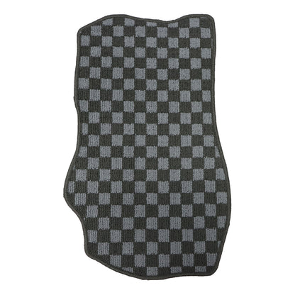 For 2003-2009 Nissan 350Z 2Passengers Checkered Flag Floor Mats Carpet Anti-Slip