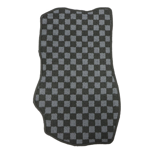 For 2003-2009 Nissan 350Z 2Passengers Checkered Flag Floor Mats Carpet Anti-Slip