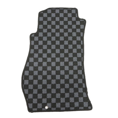 For 2003-2009 Nissan 350Z 2Passengers Checkered Flag Floor Mats Carpet Anti-Slip