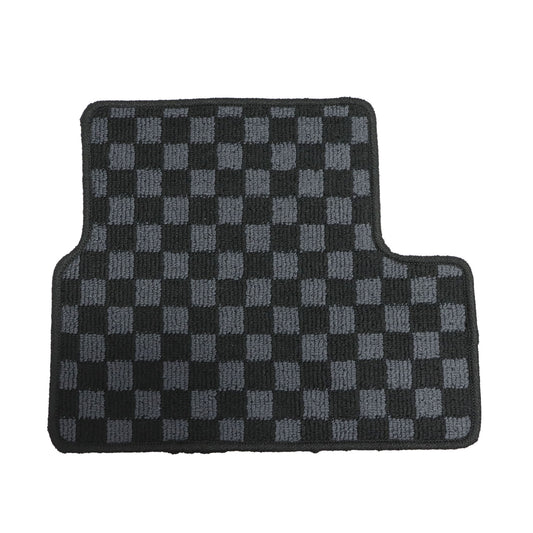 2Row Checkered Flag Floor Mats Carpet Fits 2012-2015 Honda Civic Coupe Anti-Slip
