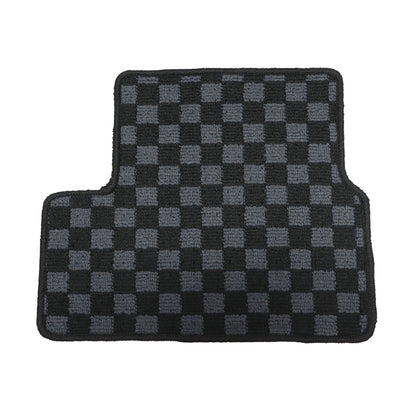 2Row Checkered Flag Floor Mats Carpet Fits 2012-2015 Honda Civic Coupe Anti-Slip